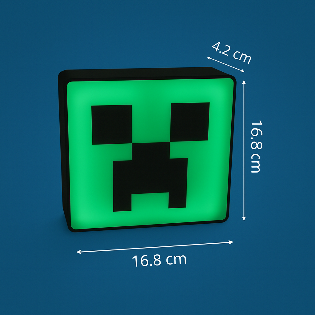 Lámpara Minecraft Creeper