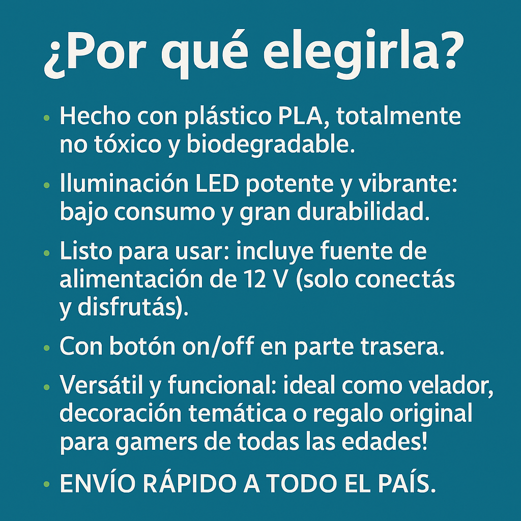 Lámpara Minecraft Creeper