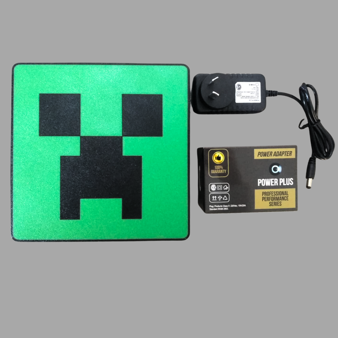 Lámpara Minecraft Creeper