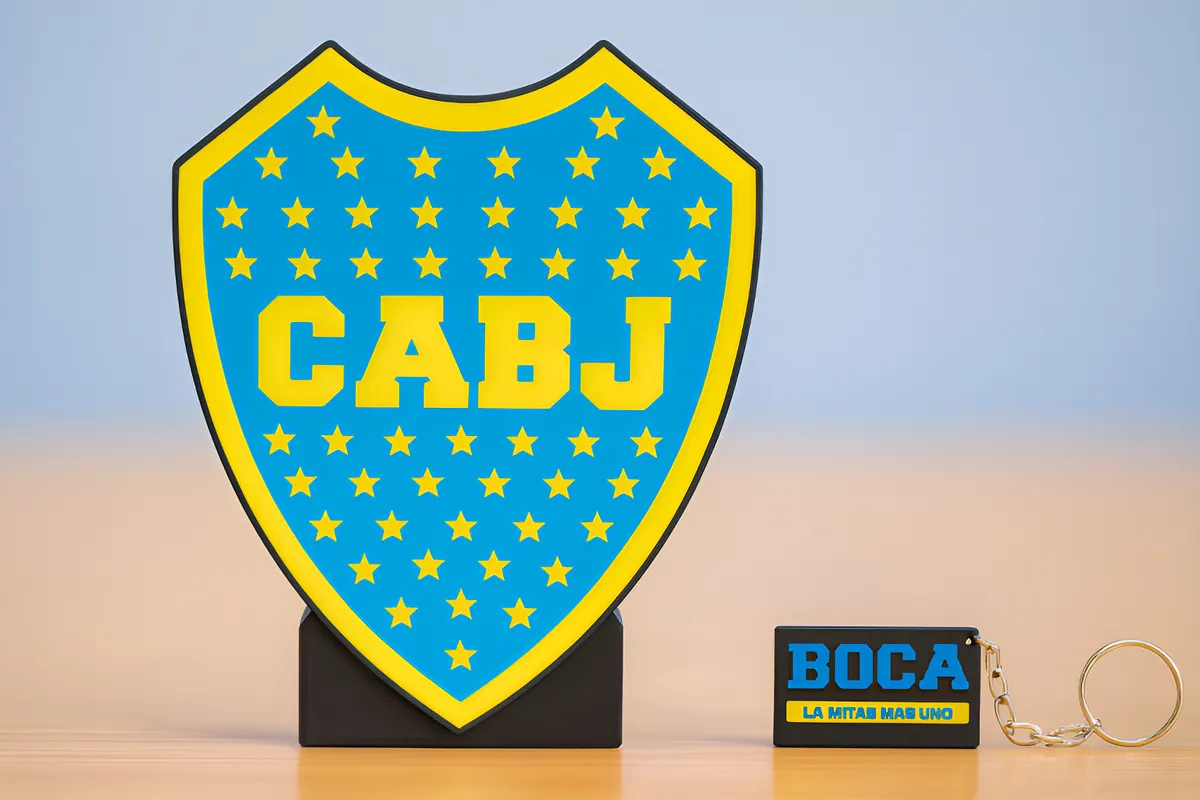 Lámpara LED Boca Juniors + Llavero de regalo
