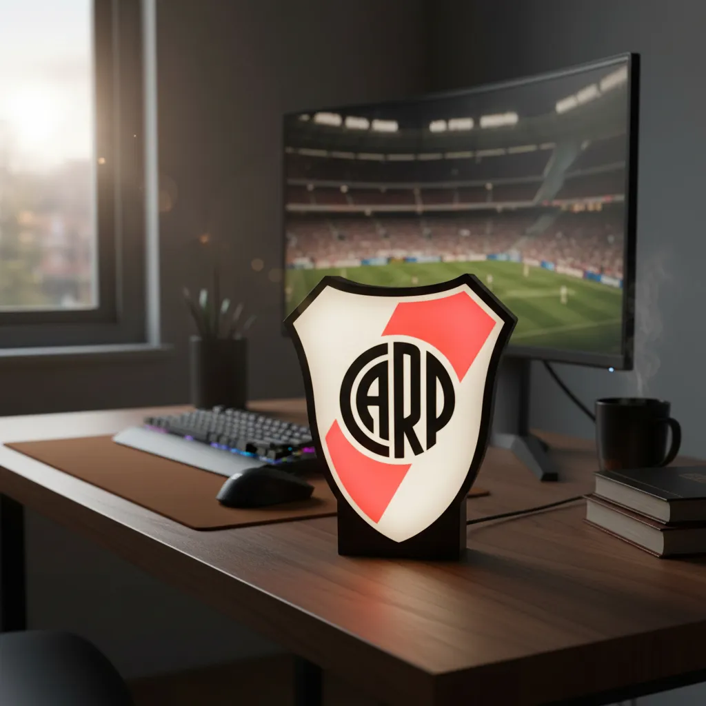 Lámpara LED River Plate + Llavero de regalo