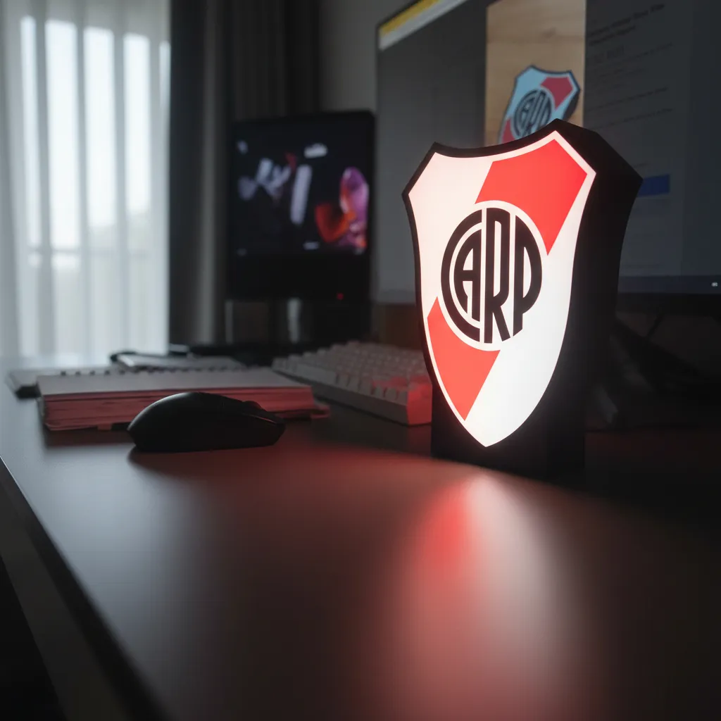 Lámpara LED River Plate + Llavero de regalo
