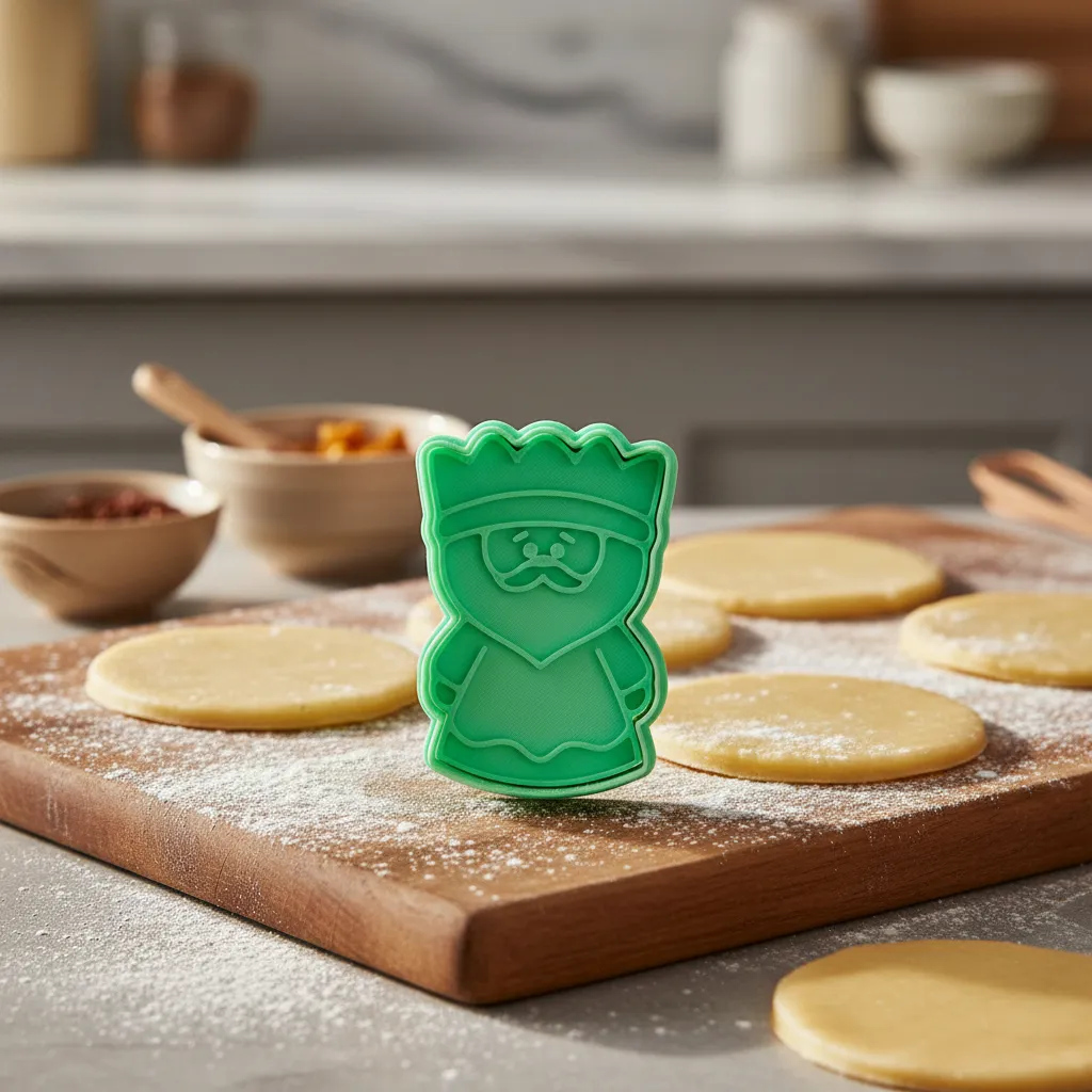 Cortantes + Sello Reyes Magos Navidad Galletitas Setx3 Color Según Stock