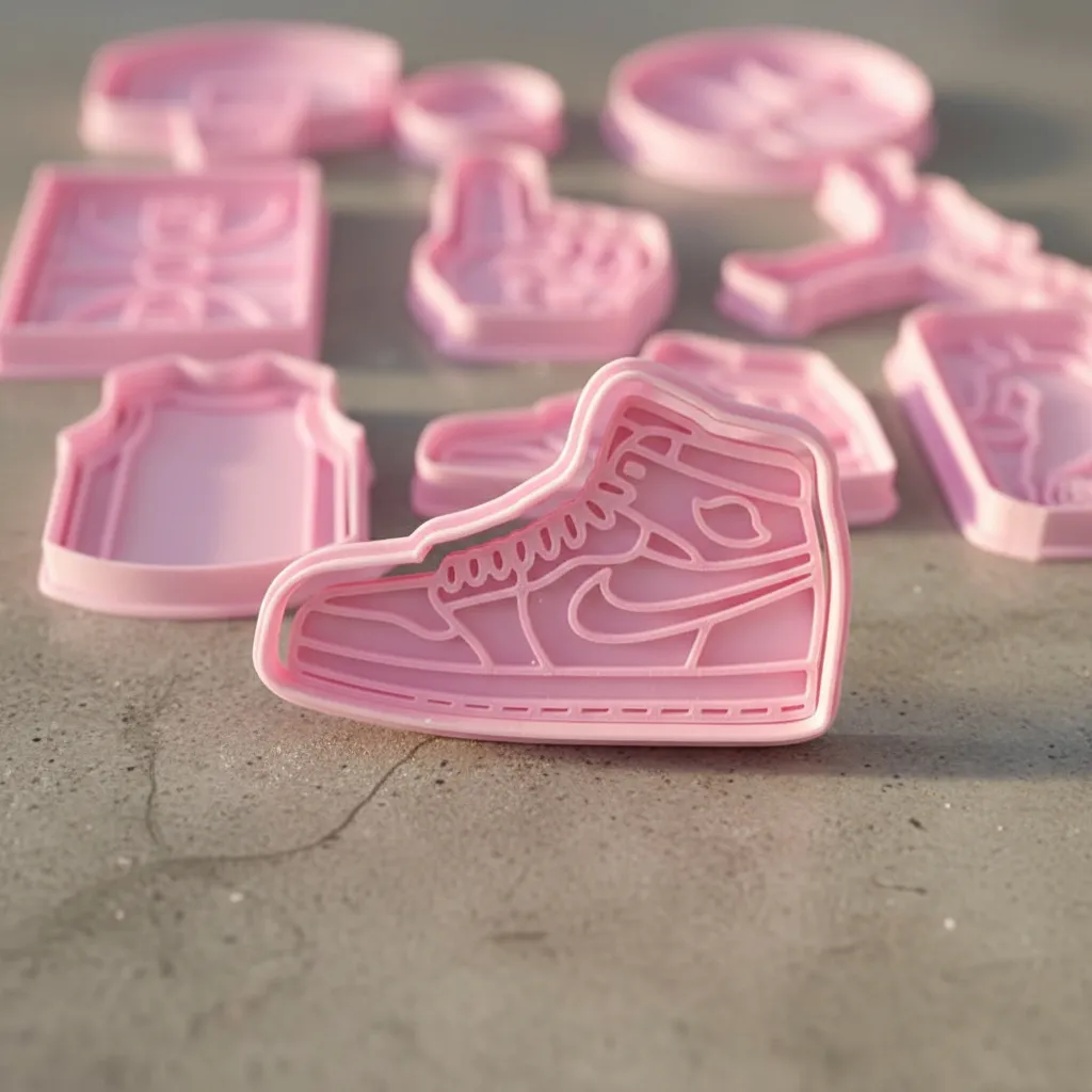 Cortantes + Sello Galletitas De Básquet Set X 9 De 8 Cm Color Según Stock