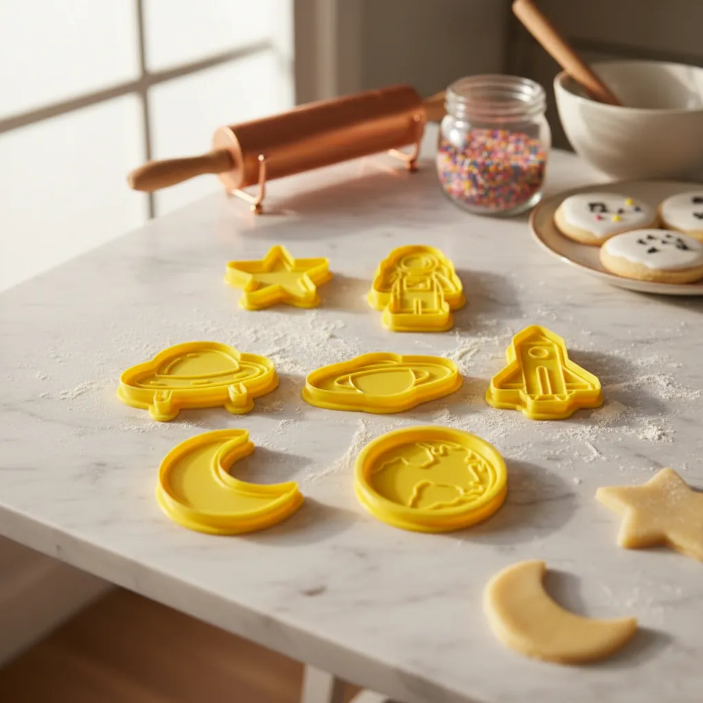 Cortante+sello Galletitas Espacio Astronauta Estrella Kitx7