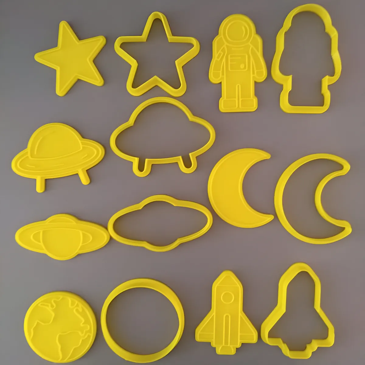 Cortante+sello Galletitas Espacio Astronauta Estrella Kitx7