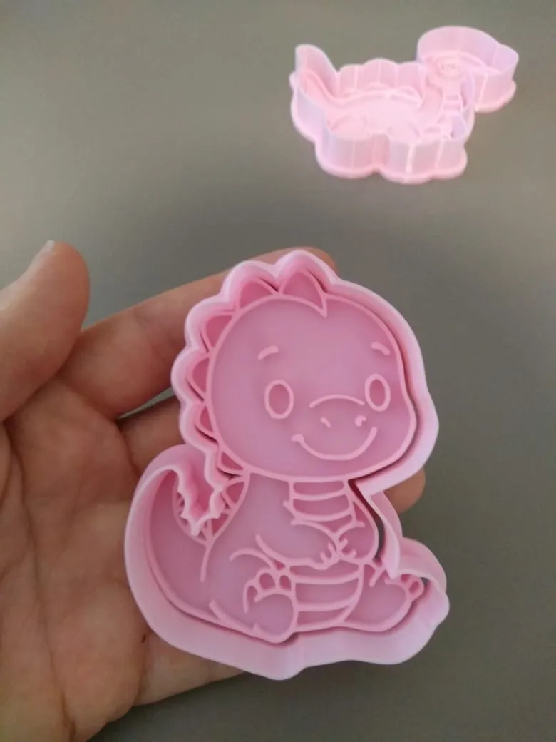 Cortante + Sello Galletitas Dinosaurios Setx6 Moldes color según stock