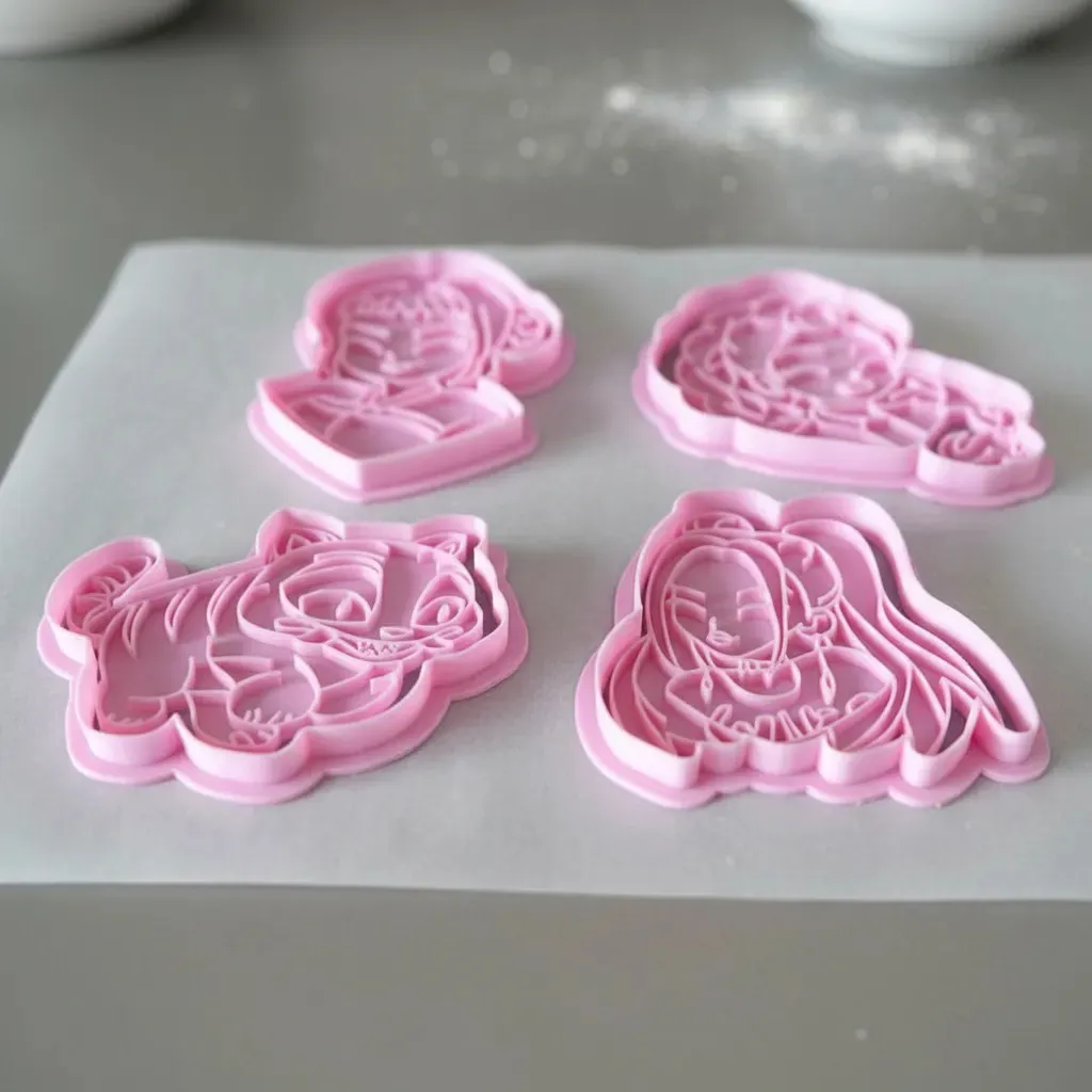 Cortante De Galletitas Guerreras K Pop Demon Hunters Set X 4 Color Según Stock