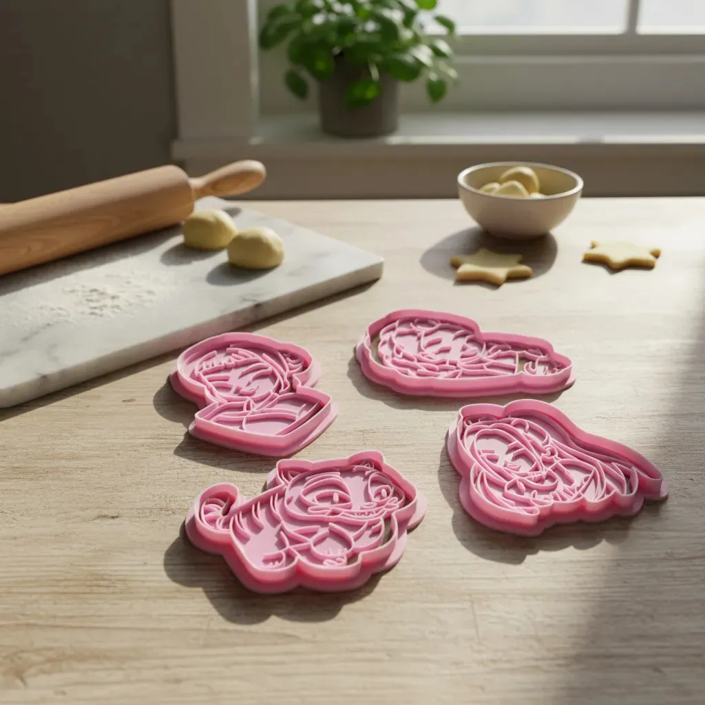 Cortante De Galletitas Guerreras K Pop Demon Hunters Set X 4 Color Según Stock