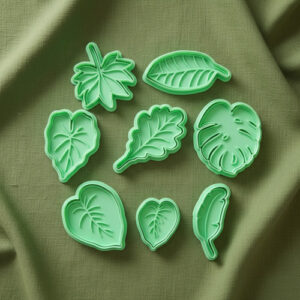 Cortantes Hojas Tropicales Monstera X8 | Galletitas Fondant Color Según Stock