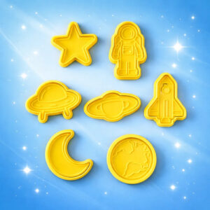 Cortante+sello Galletitas Espacio Astronauta Estrella Kitx7 Color Según Stock