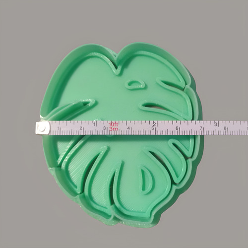 Cortantes Hojas Tropicales Monstera X8 | Galletitas Fondant Color Según Stock