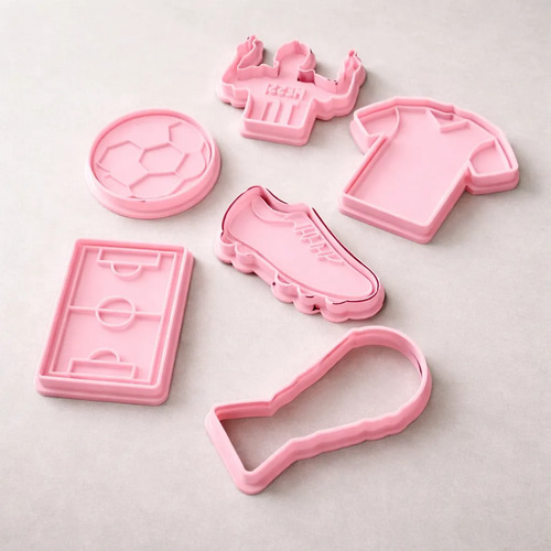 Set Cortantes Galletitas Fútbol Argentina X6 Mundial Color Según Stock