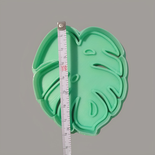 Cortantes Hojas Tropicales Monstera X8 | Galletitas Fondant Color Según Stock