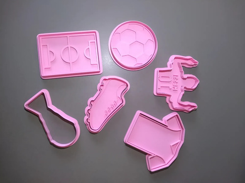 Set Cortantes Galletitas Fútbol Argentina X6 Mundial Color Según Stock