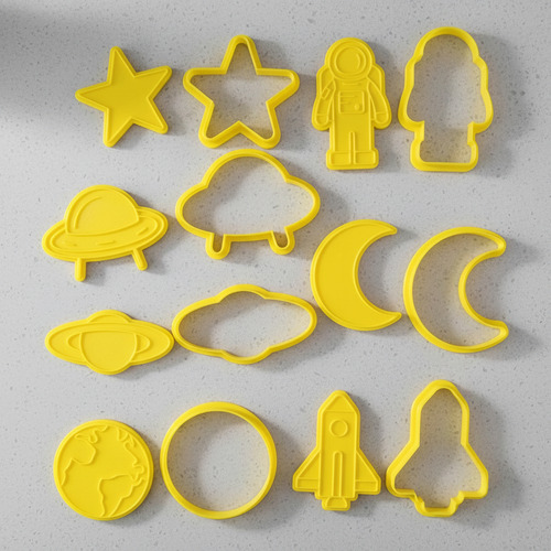 Cortante+sello Galletitas Espacio Astronauta Estrella Kitx7 Color Según Stock